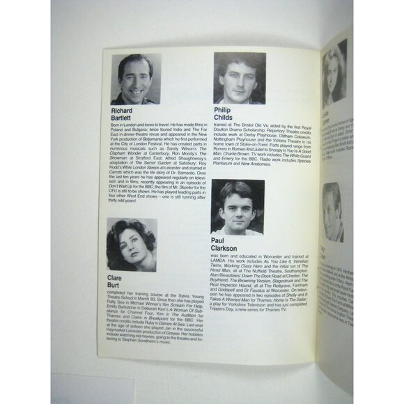 Hired Man Program Andrew Lloyd Webber Melvyn Bragg Goodall Astoria Theatre 1984 - Picture 7 of 8
